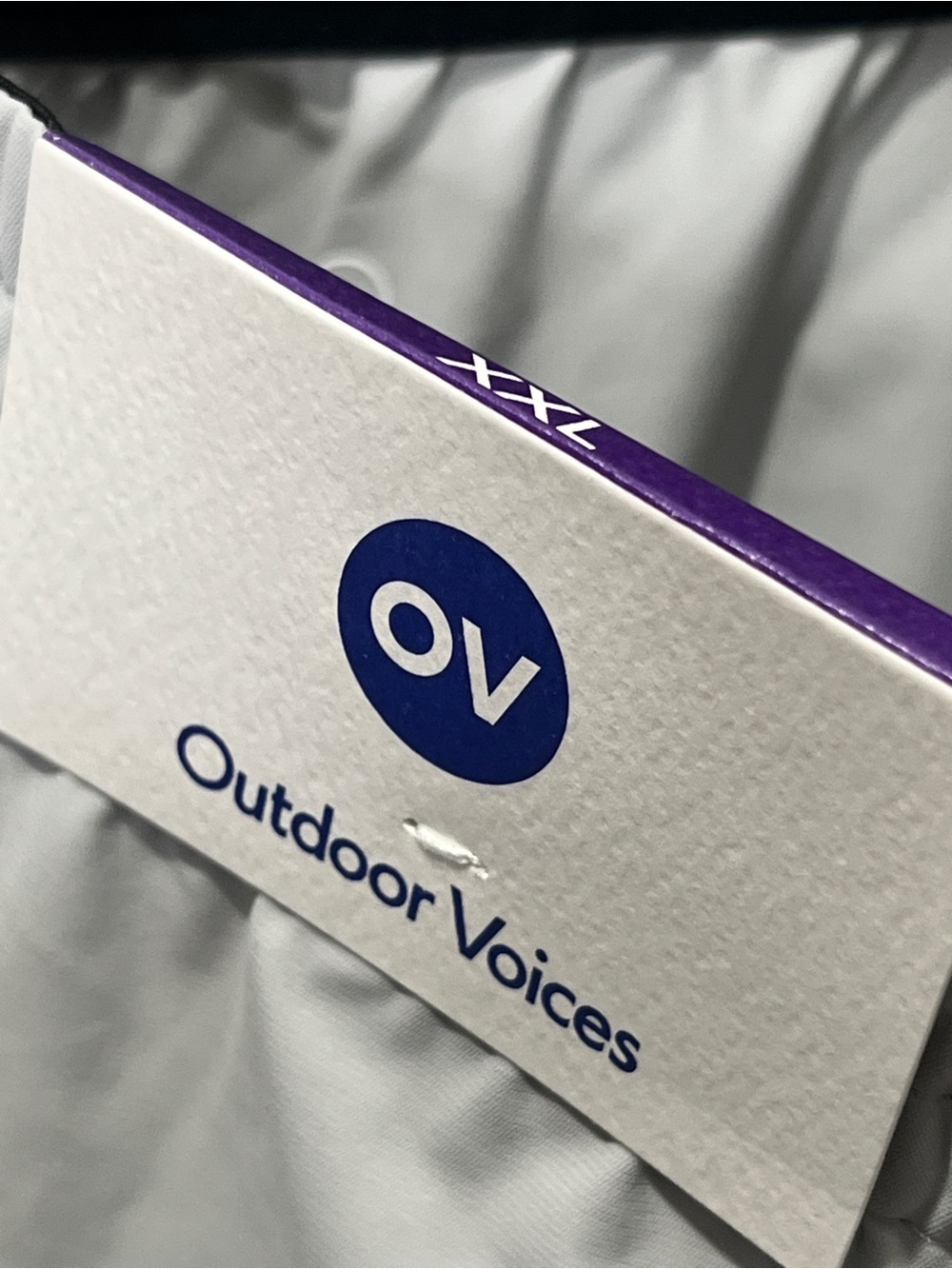 Outdoor Voices Hi Flex XXL Grey Violet Moisture Wicking Athletic 3 Pocket Shorts - Picture 3 of 8